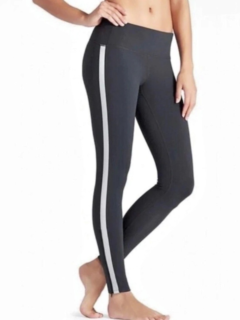 Athleta Gray Elation 7/8 Leggings Size Small
